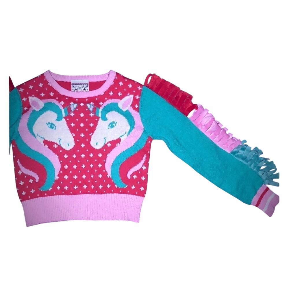 Unicorn Holiday Sweater VERY CUTE! 12 months